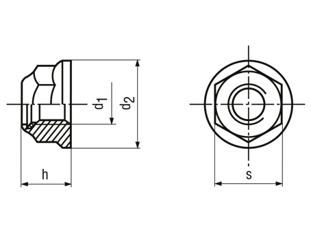 DIN 6926 (kołnierzowa + samohamowna)